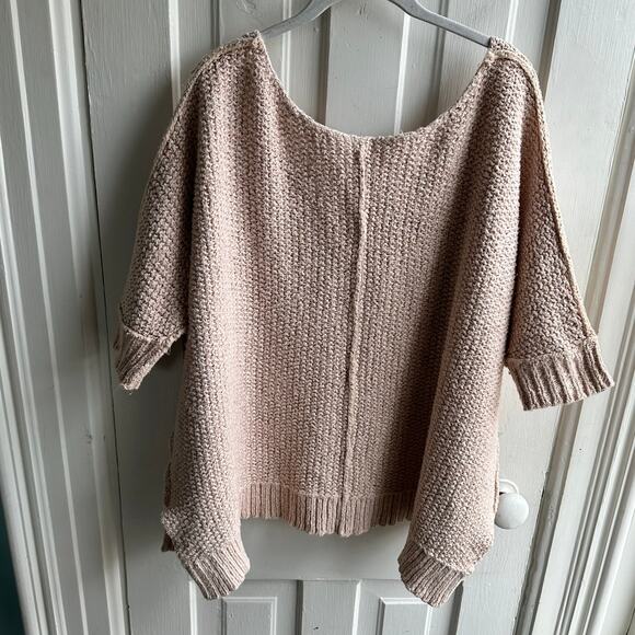 Free People Cozy Cat Pullover Champagne Pink - Picture 7 of 7